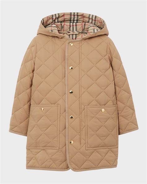 burberry kids quilted jacket|Burberry Kid's Reilly Quilted Coat, Size 3.